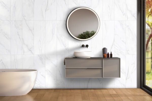 330X990 CALACATTA BEYAZ REKTIFIYE K:10