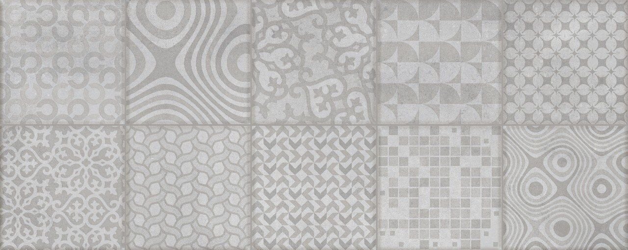 200X500 ARUBA PATCHWORK GRI - Numune