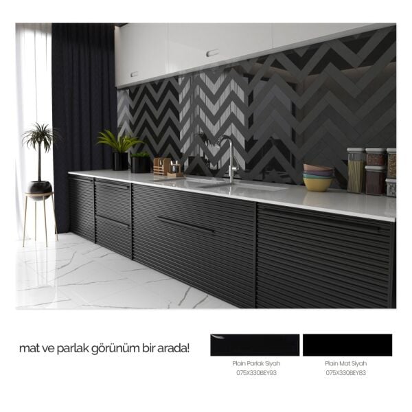 075X300 PARLAK SIYAH K:8 - Numune