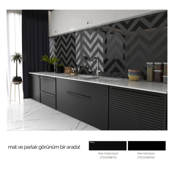 075X300 MAT SIYAH K:8 - Numune