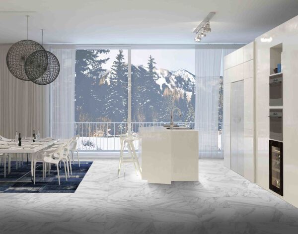 600X600 ONTARIO BEYAZ TAM PARLAK REKTIFIYE - Numune