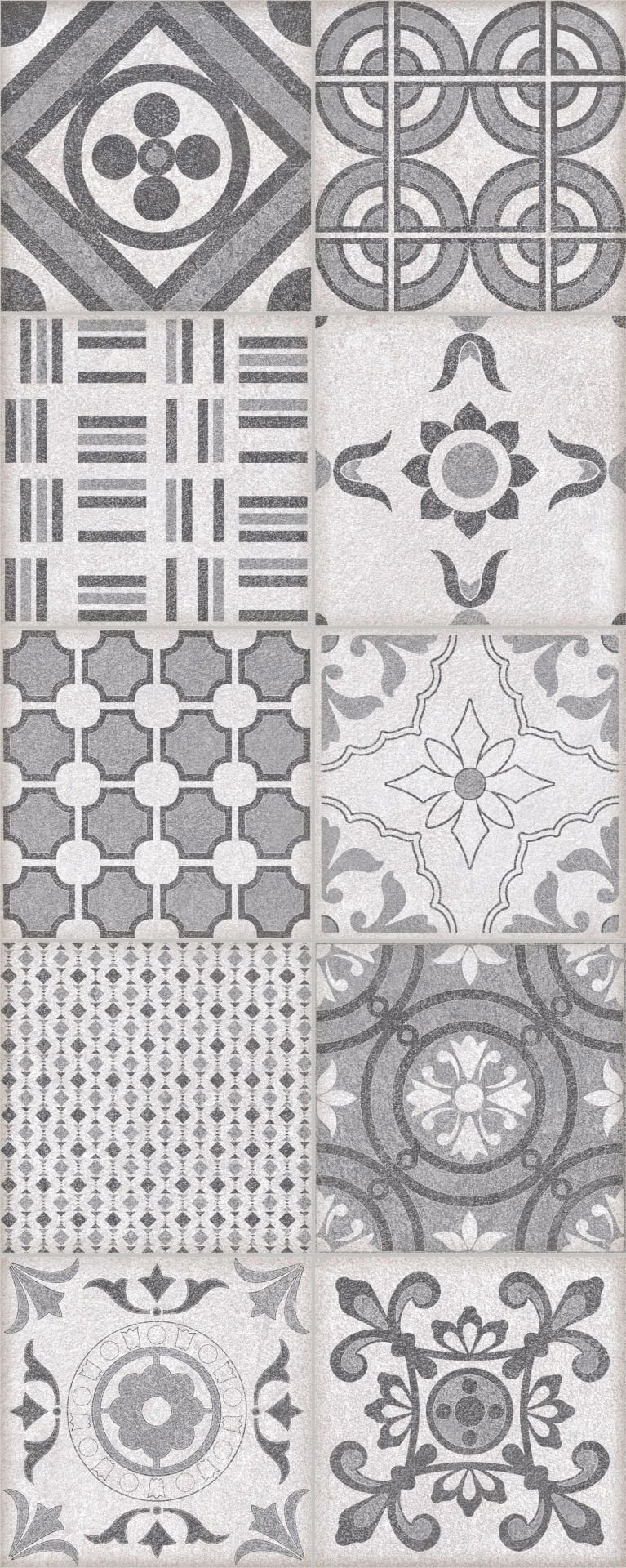 200X500 GENESIS PATCHWOR GRI - Numune