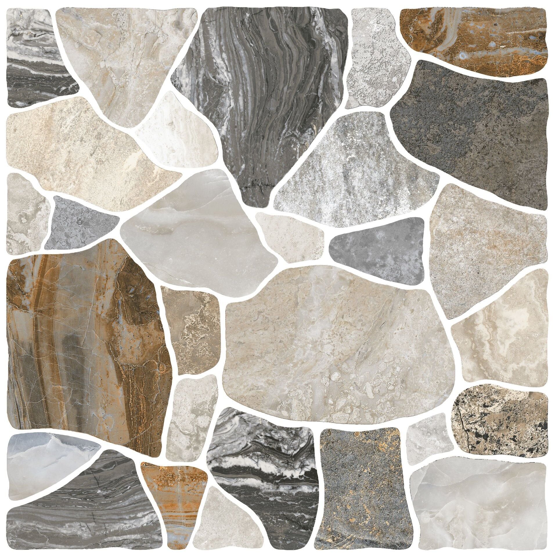 450X450 SORRENTO ACIK GRI-KAHVE MIX K:8 - Numune