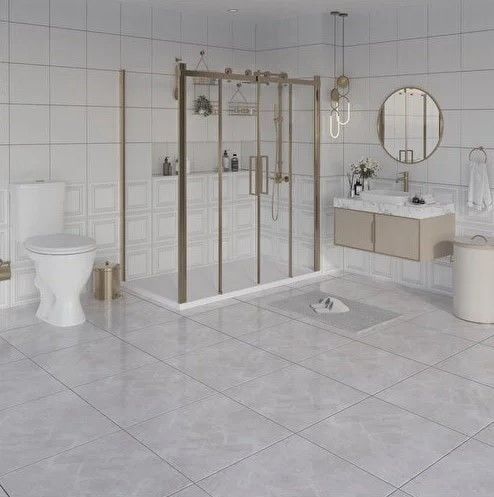 600X600 SANTIAGO GRI TAM PARLAK REKTIFIYE K:9 - Numune