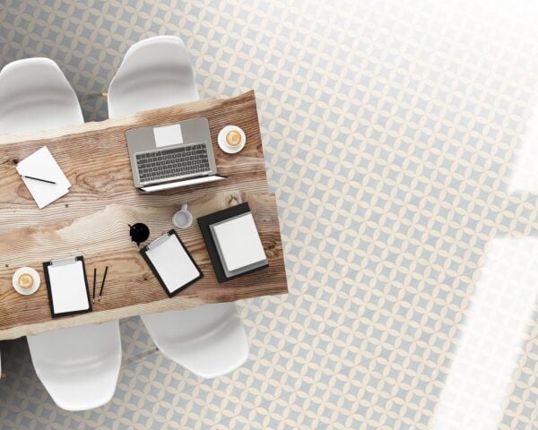 330X330 FRESCO FLOWER AQUA ASG (R10 V2) K:8 - Numune